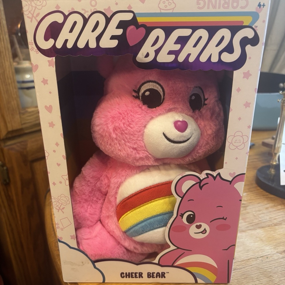 Care Bears Cheer Bear Pink 12" Plushie Toy 2021 New In Box Stuffed Animal‎